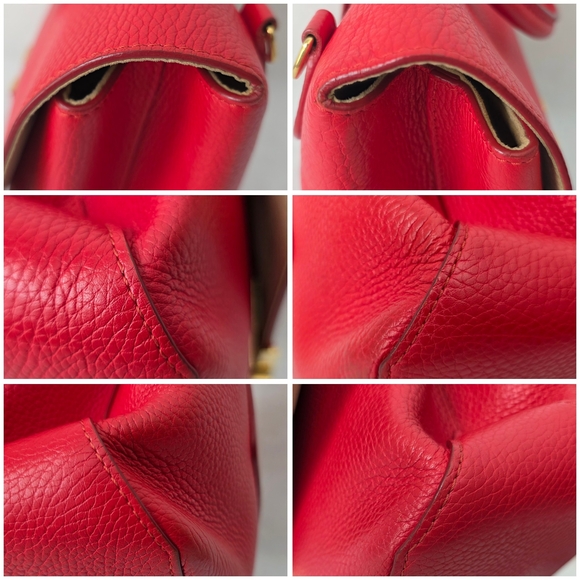 Auth Louis Vuitton Volta Top Handle Red Satchel Bag - Picture 12 of 12